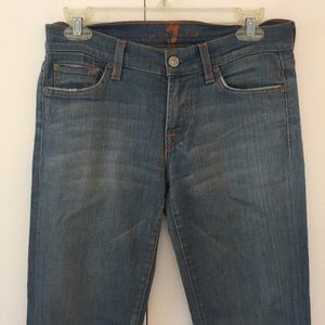 7 For All Mankind Jeans, size 27 low rise bootcut
